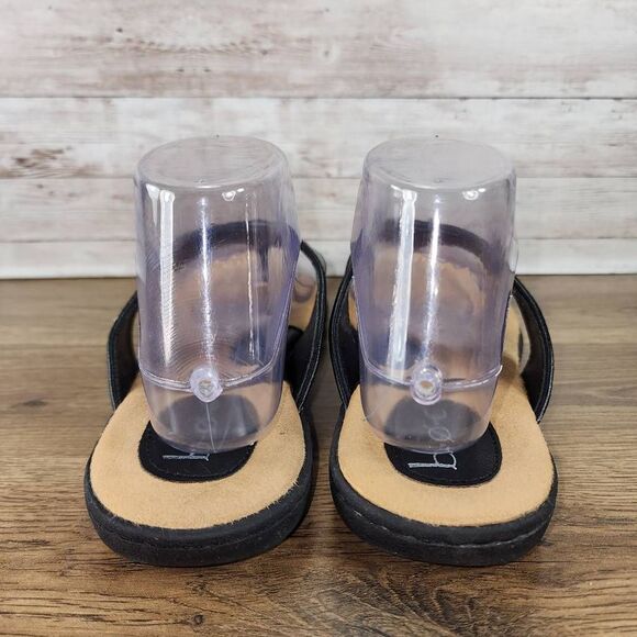 B.o.c. Cadore Womens Black Vegan Leather Flip Flop Sandals size 8 - Picture 6 of 7